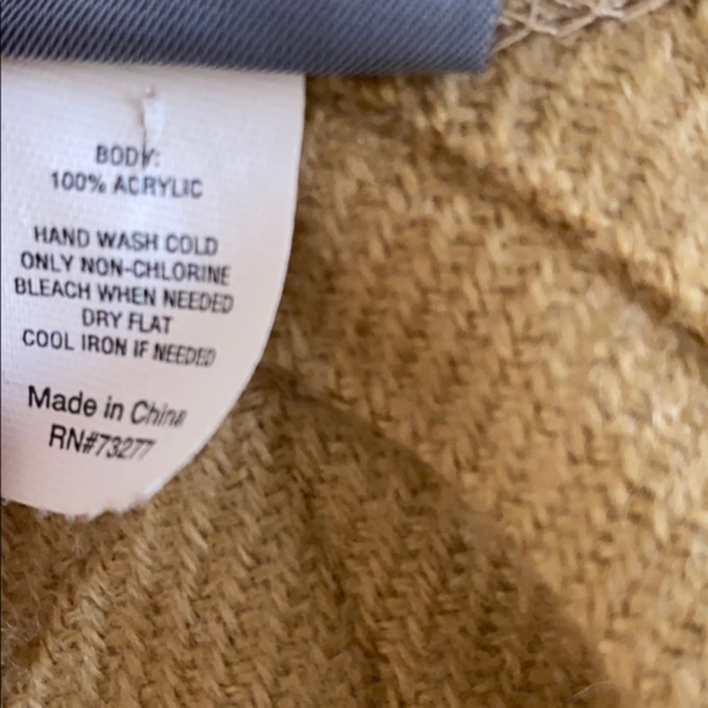 CROFT & BARROW Onesize Tan Poncho - Picture 4 of 10